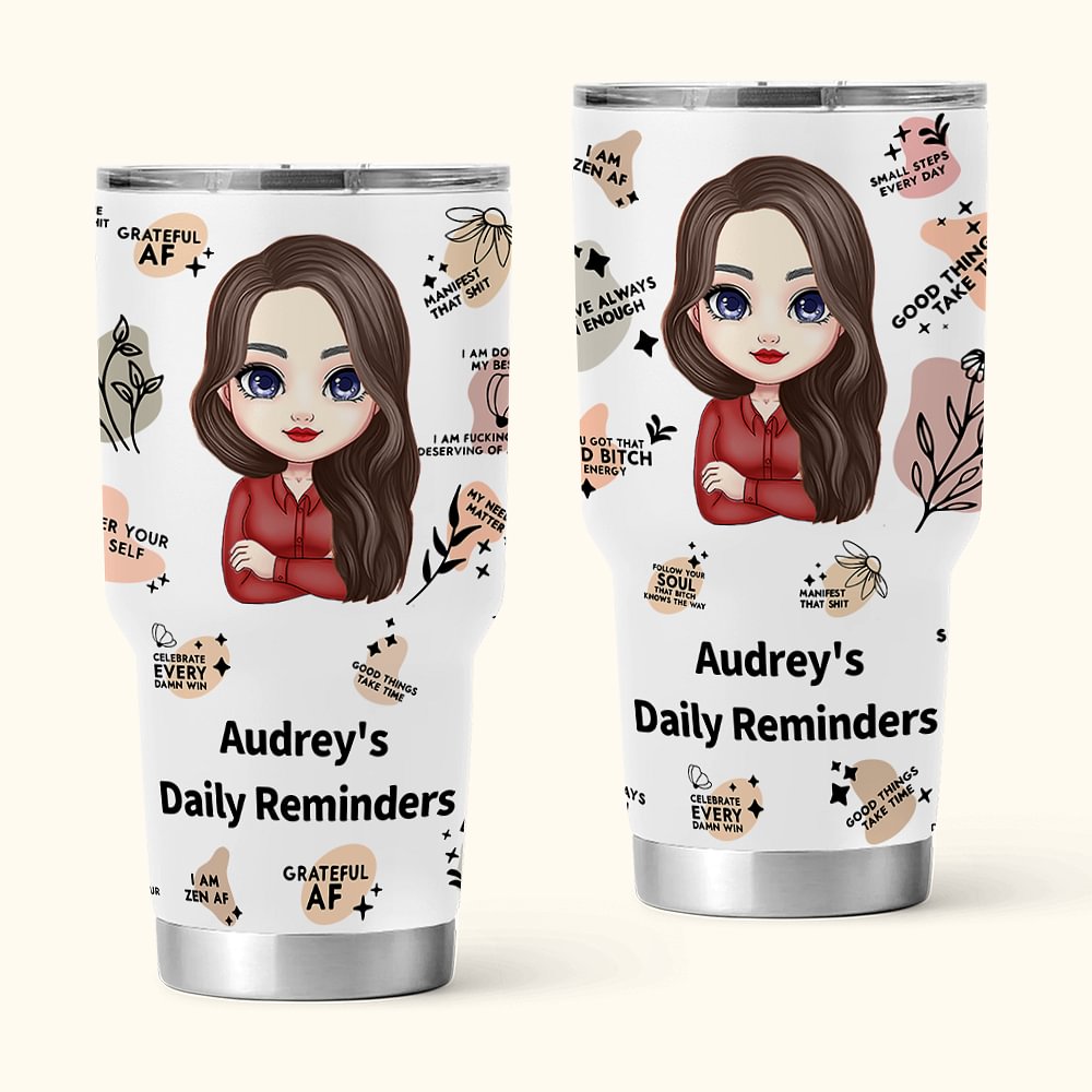 Affirmations positives personnalisées Vous avez toujours été assez 30oz Tumbler Birthday Encouragement Gift