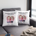 Personalized Annoying Each Other Since 2019 Throw Pillow Cover Couple Gift Home Decoration
