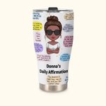 Personalisierte meine positive Affirmationen tägliche Erinnerungen isoliert Edelstahl gebogen Becher 30oz für Eis und heißes Getränk Geburtstag für Fr