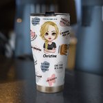 Personalizzato Le mie affermazioni positive Promemoria quotidiano Tumbler isolato in acciaio inox curvo da 30 oz per ghiaccio e bevande calde Regalo p