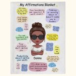 Personalizado Tus límites son importantes y merecen ser respetados Tienes derecho a decir no Manta Autoaliento Skin Friendly