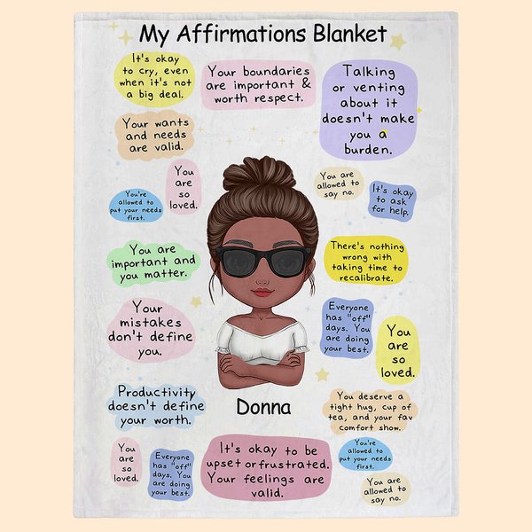 Personalizado Tus límites son importantes y merecen ser respetados Tienes derecho a decir no Manta Autoaliento Skin Friendly