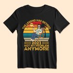 Personalizado La leyenda se ha retirado Ya no es mi problema Vintage Sudadera Sudadera con capucha Camiseta Cumpleaños Jubilación Regalo para hombre o mujer