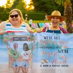 Personalized Beach Girl We Are Sage And Hood And Wish A Mufuka Would Soft Absorption And Quick Drying Water Beach Towel Friendship Gifts