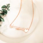 Personalized Two Name Necklace with Love Heart Jewelry Gift for Mom Couple Valentine's Day Anniversary Christmas Mother's Day Gift