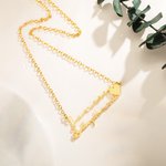 Personalized Two Name Necklace with Love Heart Jewelry Gift for Mom Couple Valentine's Day Anniversary Christmas Mother's Day Gift