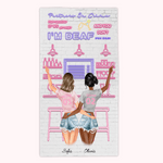 Personalized Partners in Crime Funny Quotes Beach Towel for  Bestie Best Friend Birthday Gift