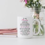 Personalised Bestie I Love You You'll Always Love Back By My Side When Times Get Hard White Ceramic Mug Friend Gift for Sister Bestie