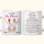Gepersonaliseerde You Are My Person Bestie I Love You Witte Keramische Mok Vriendschap Verjaardagscadeau voor Zus Bestie Kantoor en Thuisdecoratie