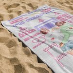 Personalized Partners in Crime Funny Quotes Beach Towel for  Bestie Best Friend Birthday Gift