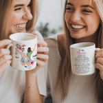 Personalised Bestie I Love You You'll Always Love Back By My Side When Times Get Hard White Ceramic Mug Friend Gift for Sister Bestie