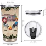 Personalized Making Memories Together Couple Wife and Husband 20oz Tumbler Birthday Daily Use Valentine's Day Present Anniversary Gift for Lovers
