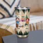 Gepersonaliseerde paar samen herinneringen maken Camping at a Time 20oz Tumbler Verjaardagscadeau Cadeau Verjaardagscadeau voor familie dagelijks gebr