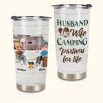 Personalized Husband and Wife Couple Camping Together 20oz Tumbler Great Birthday Gift Anniversary Gift for Lover Couple
