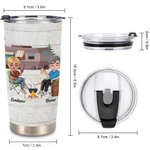 Personalized Husband and Wife Couple Camping Together 20oz Tumbler Great Birthday Gift Anniversary Gift for Lover Couple