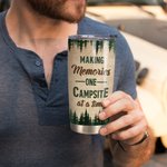 Gepersonaliseerde paar samen herinneringen maken Camping at a Time 20oz Tumbler Verjaardagscadeau Cadeau Verjaardagscadeau voor familie dagelijks gebr