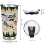 Personalizzato I Want to Hold Your Hand Baby Let Us Go Camping 20oz Tumbler Anniversary Gift Regalo di compleanno per uso quotidiano