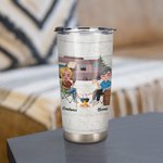 Personalized Husband and Wife Couple Camping Together 20oz Tumbler Great Birthday Gift Anniversary Gift for Lover Couple