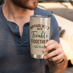 Personalized Couple Apparently We Are Trouble Who Knew 20oz Tumbler Birthday Gift  Valentine's Day Present Anniversary Gift for Family Daily Use