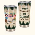 Gepersonaliseerde paar samen herinneringen maken Camping at a Time 20oz Tumbler Verjaardagscadeau Cadeau Verjaardagscadeau voor familie dagelijks gebr