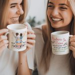 Personalisierte Partner in Crime Wenn wir erwischt werden Ich bin taub Sie sprechen nicht Englisch Weiß Keramik Becher Geburtstag Freundschaft Geschen