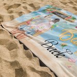 Personalisierte Mädchen Reise Superfine Fiber Beach Towel Sand frei schnell trocken Sommer Urlaub Party Geschenk für Besties