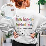 Personalisierte niedliche Lehrer Sweatshirt Lehrer T-Shirt mit Namen Inspirational Lehrer Geschenk zurück zu Schule Geschenk Lehrer Anerkennung Gesche