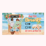 Personalized Beach Girl Fashion Girl Are We Drunk Beach Towel Soul Soft Sand Resistant Sister Gift Friendship Gift Easy To Store And Carry