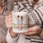 Personalisierte Partner in Crime Wenn wir erwischt werden Ich bin taub Sie sprechen nicht Englisch Weiß Keramik Becher Geburtstag Freundschaft Geschen