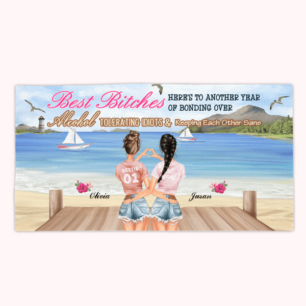 Serviette de plage Serviette de voyage Cadeau de couple Facile à ranger et à transporter