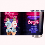 Personalized Partners In Crime Crazy Bestie Friendship 20oz Tumbler Bestie Gift Party Gift