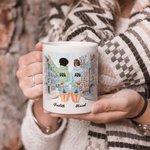 Personalised Soul Sisters Not Sisters By Blood But Sisters By Heart White Ceramic Mug Birthday Gift for Friend Bestie