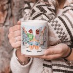 Personalised Our Laughs Are Limitless Our Memories Are Countless White Ceramic Mug Birthday Friendship Gift for Bestie Dishwasher and Microwave Safe