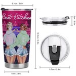 Personalized Here's To Another Year Of Bonding Over Alcohol Best Friendship 20oz Tumbler Gift for Best Friend for Hot and Cold Drinks