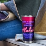 Personalized Here's To Another Year Of Bonding Over Alcohol Best Friendship 20oz Tumbler Gift for Best Friend for Hot and Cold Drinks