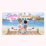 Personalized Summer Girls Trip I Love You To The Beach And Back Beach Towel Birthday Gift Water Absorption Quick Drying