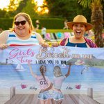 Personalized Summer Girls Trip I Love You To The Beach And Back Beach Towel Birthday Gift Water Absorption Quick Drying