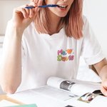 Personalisierte niedliche Lehrer Sweatshirt Lehrer T-Shirt mit Namen Inspirational Lehrer Geschenk zurück zu Schule Geschenk Lehrer Anerkennung Gesche