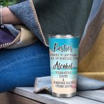 Personalisierte Besties Trip Strand Urlaub Alkohol trinken Party 20oz Becher Geburtstag Geschenk an meinen Freund