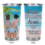 Personalisierte Besties Trip Strand Urlaub Alkohol trinken Party 20oz Becher Geburtstag Geschenk an meinen Freund