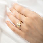 Personalized Engraved Family Birth Flower Bouquet Sterling Silver Ring Adorned with Zircon Birthday Mother's Day for Women