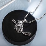 Ciondolo personalizzato del guanto da hockey Collana di hockey su ghiaccio Regalo per gli amanti dello sport Giocatore di hockey