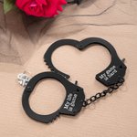 Personalized Double-Lock Sex Handcuffs with Photo or Text  for Men Couple Erotic Accessories Valentine's Day Christmas Anniversary Gift