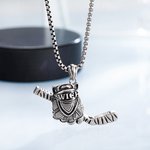 Ciondolo personalizzato del guanto da hockey Collana di hockey su ghiaccio Regalo per gli amanti dello sport Giocatore di hockey