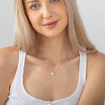 Paire de Pendentifs Mère-Fille en Cœur Personnalisés avec Prénom et Initiale Gravés Cadeau Fête des Mères pour Maman et Fille