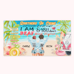 Personalized Partners In Crime Just Remember If We Get Caught I Am Deaf And You Do Not Speak English Beach Towel Quick Drying Soft for Best Friends