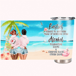Personalisierte Besties Trip Strand Urlaub Alkohol trinken Party 20oz Becher Geburtstag Geschenk an meinen Freund