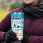 Personalisierte Besties Trip Strand Urlaub Alkohol trinken Party 20oz Becher Geburtstag Geschenk an meinen Freund