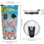 Personalisierte Besties Trip Strand Urlaub Alkohol trinken Party 20oz Becher Geburtstag Geschenk an meinen Freund