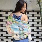 Spersonalizowany ręcznik plażowy We Are Not Sugar And Spice And Everything Nice Hippie Bus Beach Girl Przyjaźń Prezent dla siostry duszy Łatwy do przechowywania i przenoszenia